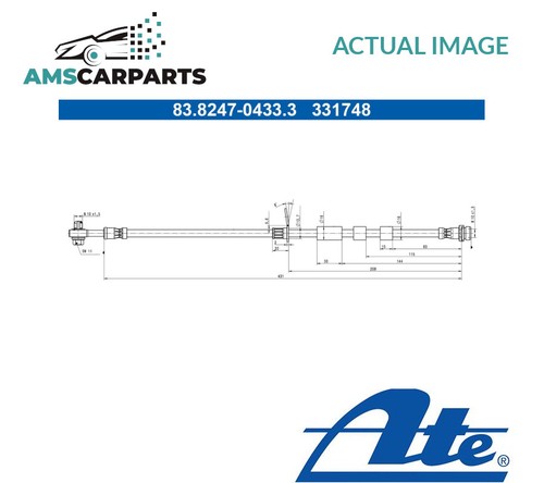 Brake hose line - line, front