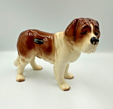 Coopercraft St Bernard Dog Figurine With Original Sticker Vintage Collectible
