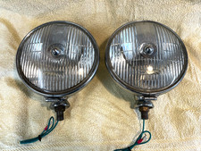 LUCAS SFT700 FOG LAMPS PAIR TRIUMPH TR3 LAND ROVER WOLSELEY JAGUAR  REFURBISHED