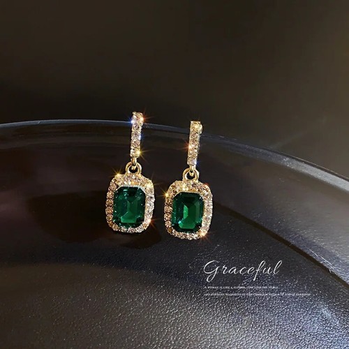 Emerald green cubic - emerald, zirconia