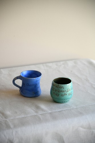 Baron pottery coronation mugs - coronation,