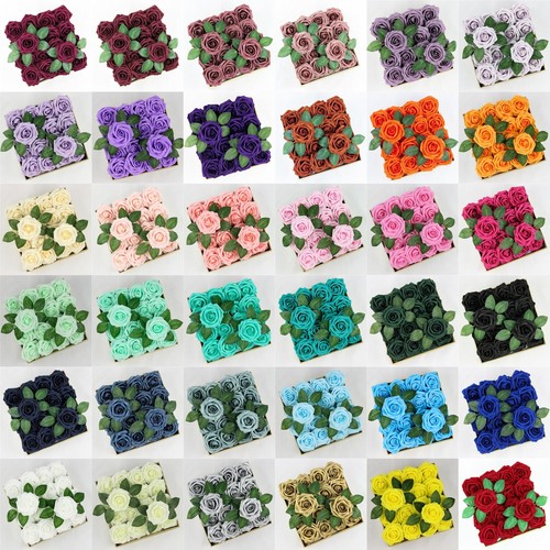 10x foam roses artificial - foam,