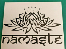 Yoga Namaste Lotus logo Style