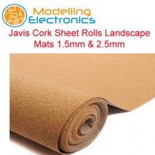 Javis Cork Sheet Rolls Landscape Mats Model Railway 0.8mm - 1.5mm - 2.5mm Thick
