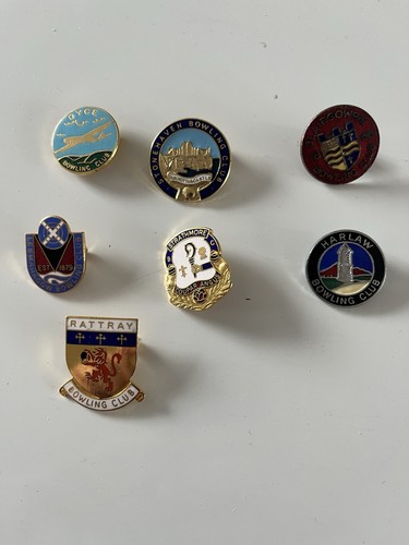 Bowling club enamel - bowling,