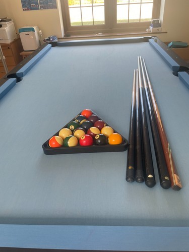 8ft black american pool table - 8ft,
