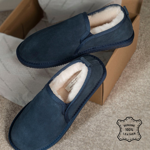 Men sheepskin lined - sheepskin, slippers