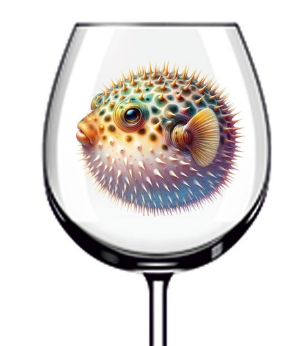 12x watercolor sea puffer - 12x,