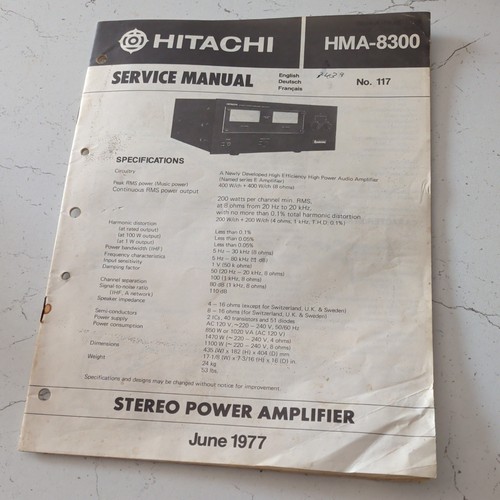 Hitachi hma 8300 - hitachi, stereo