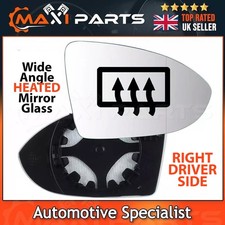 Right Drivers Side Heated Wing Mirror Glass For VW Golf MK7 2012-2020