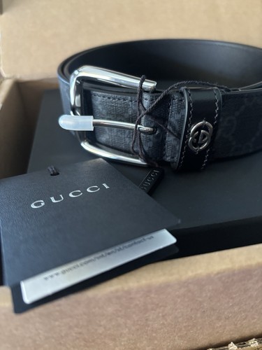 Gucci black leather - black, belt