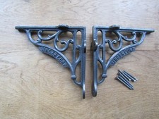 PAIR of Rustic iron shelf
