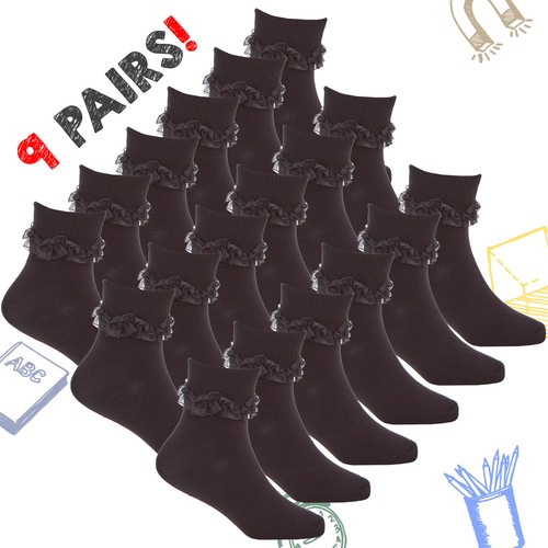 Pairs girls 3 pack frilly - girls,