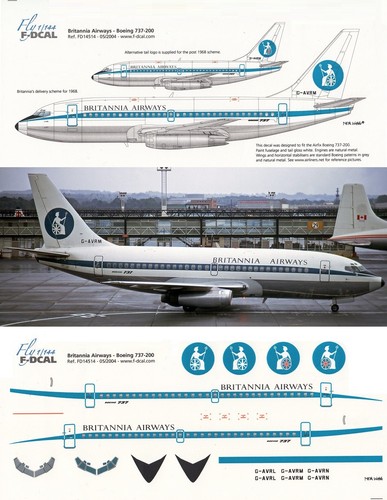 Dcal decals 144 - 1/144, boeing