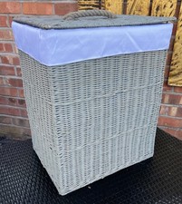 John Lewis Grey Rattan Laundry