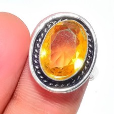 Yellow Citrine Gemstone 925