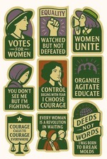 Suffragette sticker pack - suffragette, pack-