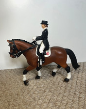 Schleich Hanovarian mare 13296 dressage riding set horse and rider RARE RETIRED 
