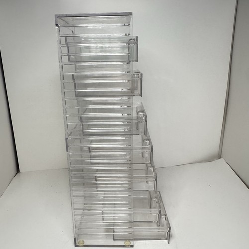Clear acrylic tier desktop - clear, 7
