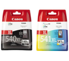 Genuine Original Canon PG-540XL Black & CL-541XL Colour Ink Cartridges Set