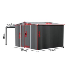 10 X 8ft 8 X 8 8 X 6ft Metal