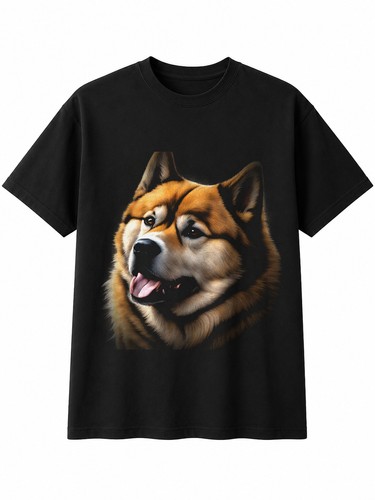 Detailed akita with - akita, feathers