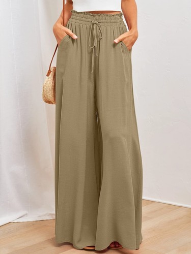 Women wide leg palazzo pants - palazzo,