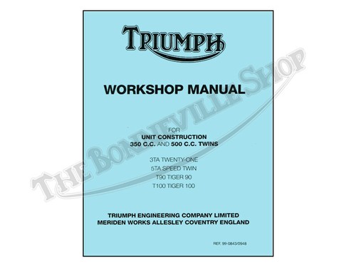 Triumph factory manual 350 - triumph,