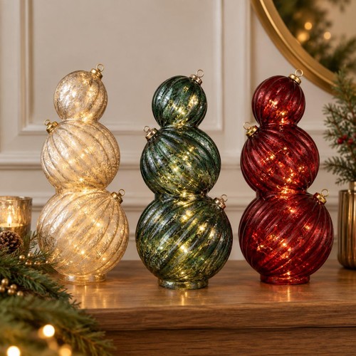 Light stacking bauble large - light,