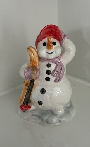 Goebel snowman with skiis - ,