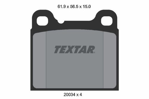 Textar 2003402 front rear - 2003402,