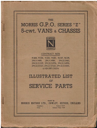 Morris series z 5 - g.p.o.,