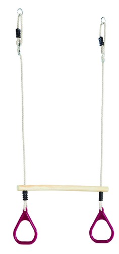 Wooden trapeze bar - wooden, with
