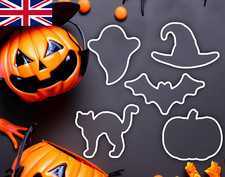 Halloween Cookie Cutter Biscuit Fondant Pumpkin Ghost Witches Hat Cat Baking