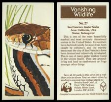 San Francisco Garter Snake #27 Vanishing Wildlife 1978 Brooke Bond Card