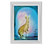 Hare Original Art, 12x16"