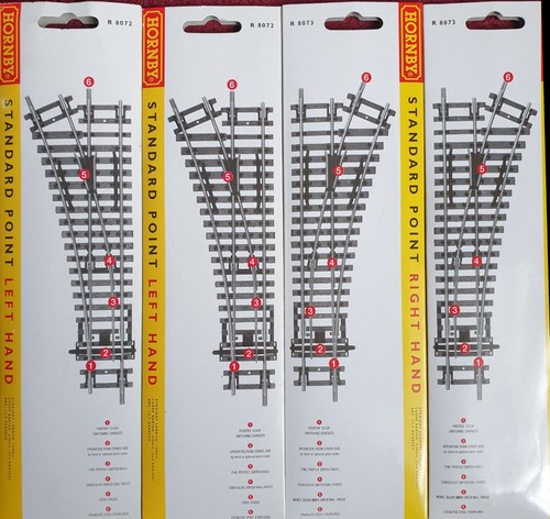 Hornby train track points - train,