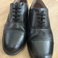 Crafters Black Leather Parade Shoes, Size 7, for Army, Air, Police Cadets