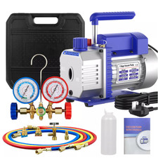 3.5CFM 2.5CFM Vacuum Pump 1Stage Air Conditioning Refrigeration Manifold Gauges