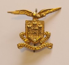 Scarce Pre-WW2 Royal Air Force RAF 603 Squadron Pipers Sporran & Bonnet Badge