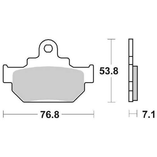 Front brake pads sbs - front,
