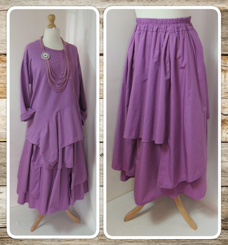 Bnwt lagenlook violet cotton - bnwt,