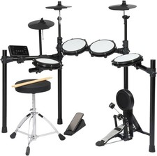 Glarry Electric Drum Set 225 Sounds 15 Drum kits Pedals Sticks Stool USB MIDI UK
