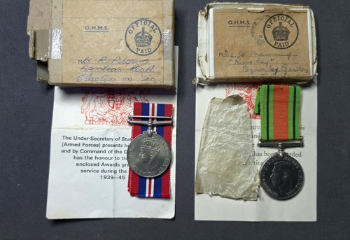 Ww2 medals mrs manning - ww2, l.a.