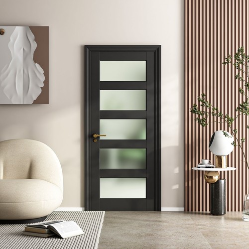 28x80 black frosted glass - 28x80,