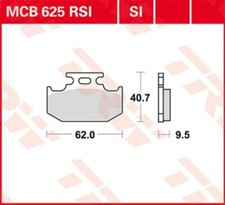 Trw Brake Pads MCB625Si Fits