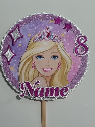 Barbie personalised cake - barbie,