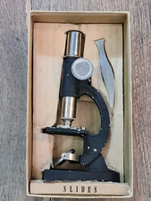 students MICROSCOPE BOXED MADE IN ENGLAND VINTAGE 1950s SIGNALLING EQUIPMENT LTD
