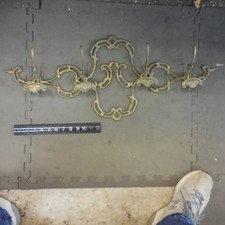 Heavy Brass Coat and Hat Rack Hooks 30.5 x 12 inches
