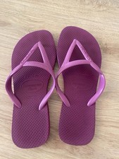 Havaianas Purple Flip Flops UK Size 5 - Excellent Condition
